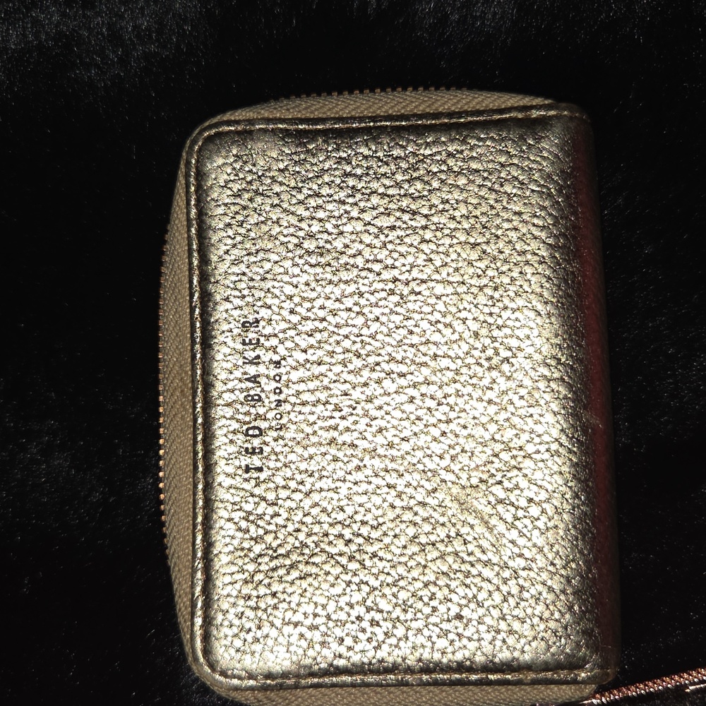 Ted Baker Shimmering gold small zip around  Wallet
